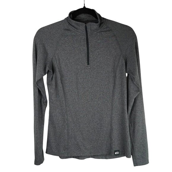 REI Co-Op Womens XS Gray Quarter-Zip Pullover Long Sleeve Pullover - Picture 1 of 5